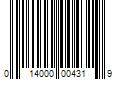 Barcode Image for UPC code 014000004319