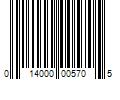 Barcode Image for UPC code 014000005705