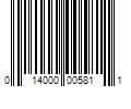 Barcode Image for UPC code 014000005811