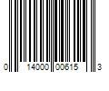 Barcode Image for UPC code 014000006153