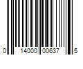 Barcode Image for UPC code 014000006375