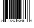 Barcode Image for UPC code 014000006696