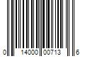 Barcode Image for UPC code 014000007136