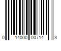 Barcode Image for UPC code 014000007143