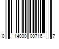 Barcode Image for UPC code 014000007167. Product Name: 