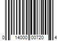 Barcode Image for UPC code 014000007204