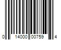 Barcode Image for UPC code 014000007594