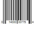 Barcode Image for UPC code 014000007754