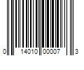 Barcode Image for UPC code 014010000073