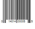 Barcode Image for UPC code 014014000055