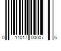 Barcode Image for UPC code 014017000076