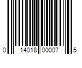 Barcode Image for UPC code 014018000075