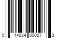 Barcode Image for UPC code 014034000073