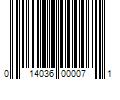 Barcode Image for UPC code 014036000071