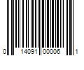 Barcode Image for UPC code 014091000061