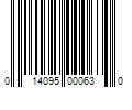 Barcode Image for UPC code 014095000630