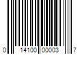 Barcode Image for UPC code 014100000037