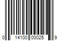 Barcode Image for UPC code 014100000259