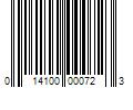 Barcode Image for UPC code 014100000723