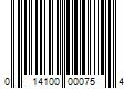 Barcode Image for UPC code 014100000754