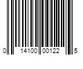 Barcode Image for UPC code 014100001225. Product Name: 