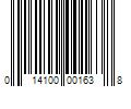 Barcode Image for UPC code 014100001638