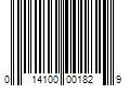 Barcode Image for UPC code 014100001829