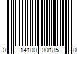 Barcode Image for UPC code 014100001850