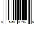 Barcode Image for UPC code 014100002468