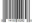 Barcode Image for UPC code 014100002628