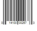 Barcode Image for UPC code 014100002673