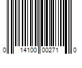 Barcode Image for UPC code 014100002710