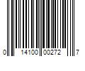 Barcode Image for UPC code 014100002727