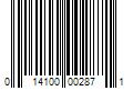 Barcode Image for UPC code 014100002871