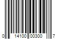 Barcode Image for UPC code 014100003007