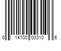 Barcode Image for UPC code 014100003106