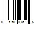 Barcode Image for UPC code 014100003175