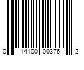 Barcode Image for UPC code 014100003762