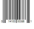 Barcode Image for UPC code 014100003861