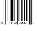 Barcode Image for UPC code 014100005537