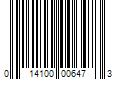 Barcode Image for UPC code 014100006473