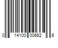 Barcode Image for UPC code 014100006626