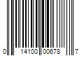 Barcode Image for UPC code 014100006787