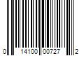 Barcode Image for UPC code 014100007272