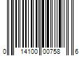 Barcode Image for UPC code 014100007586