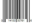 Barcode Image for UPC code 014100007616