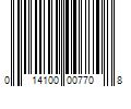 Barcode Image for UPC code 014100007708