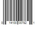 Barcode Image for UPC code 014100007821