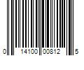 Barcode Image for UPC code 014100008125