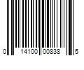 Barcode Image for UPC code 014100008385